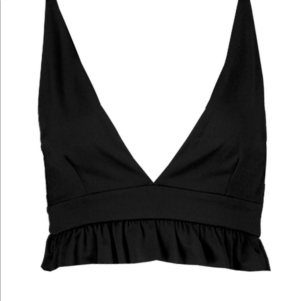 NWT RUFFLE CROP TOP - Picture 2 of 4